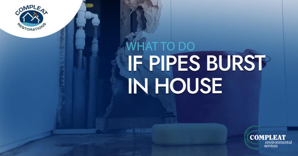 What to do if pipes burst in house