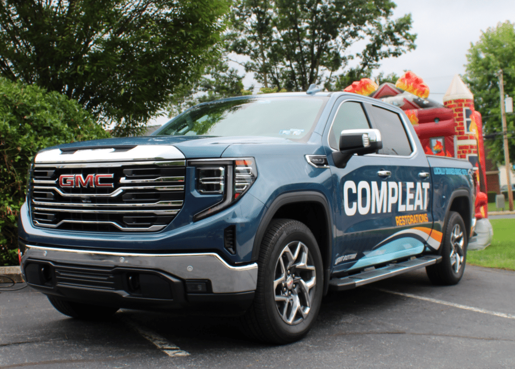 Compleat Restorations work truck in Lancaster, PA