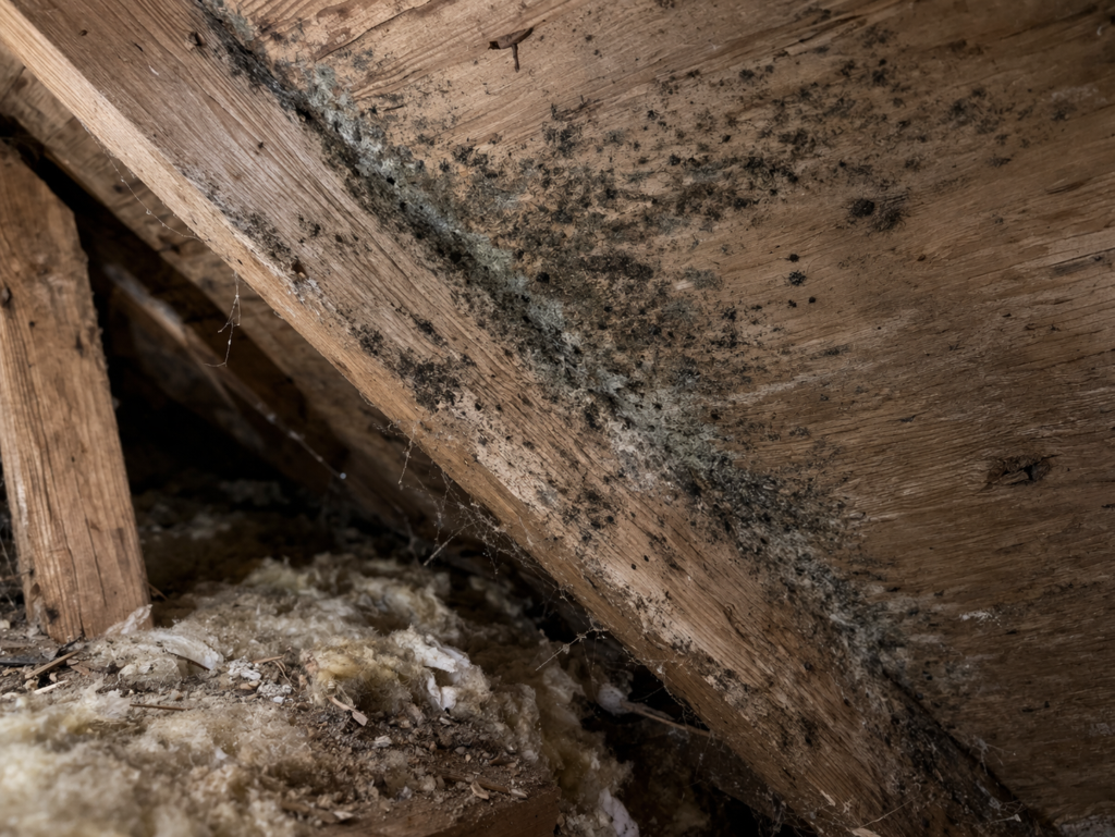 A moldy attic in Allentown